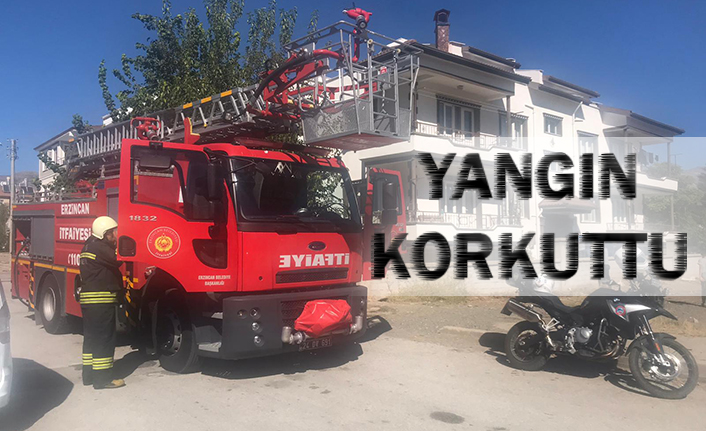 Dairede Çıkan Yangın Korkuttu