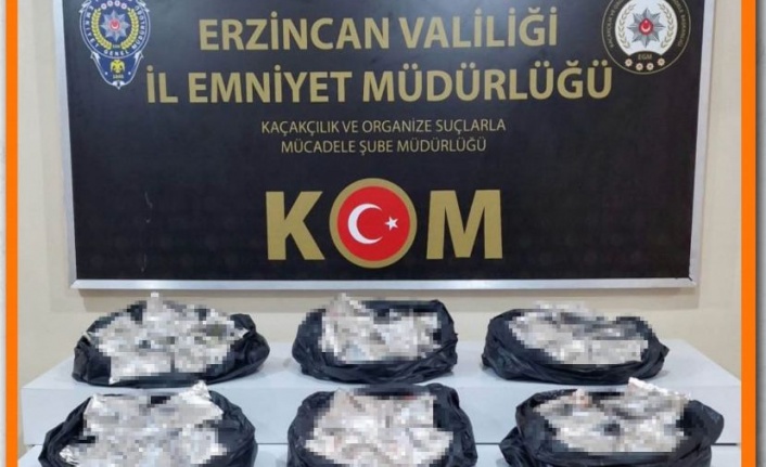 Erzincan'da "Bandrolsüz Nargile Tütünü" ele geçirildi