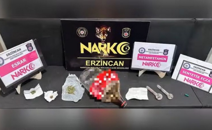 Erzincan’da bir miktar yasak madde ele geçirildi