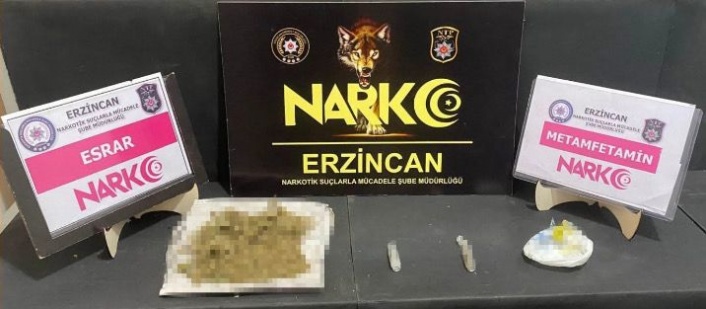 Erzincan’da yasaklı madde ele geçirildi