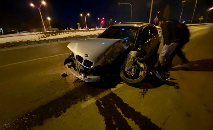 Erzincan’da trafik kazası