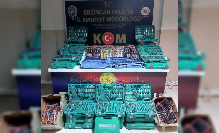 Erzincan’da kaçak eşya operasyonu